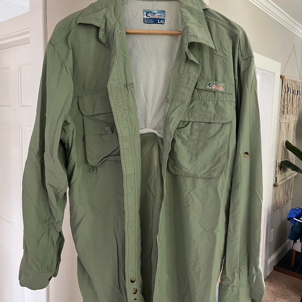 Bass Pro Shops Green Lightweight Shirt Jacket